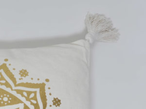 COJIN NATURAL/DORADO 45X45 C