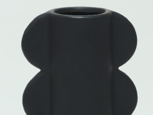 FLORERO KERES 13.5X24.5 NEGRO