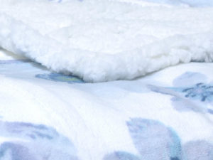 PLAID AZUL 220X240 FLORES