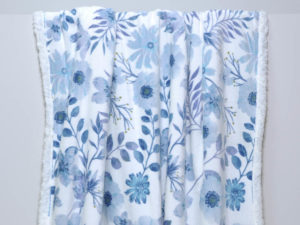 PLAID AZUL 220X240 FLORES