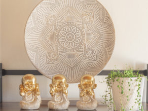 MANDALA DE MESA MADERA (35X7X44CM)