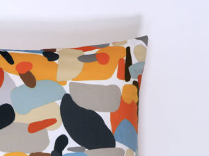 COJIN 45X45 GUIJARRO APLI FLORENCIA C/26 NARANJA COMPLETO