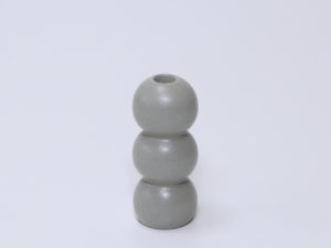 PORTAVELAS BURBUJA GRIS 17CM