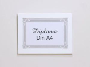 PORTAFOTOS DIPLOMA A4 BLANCO