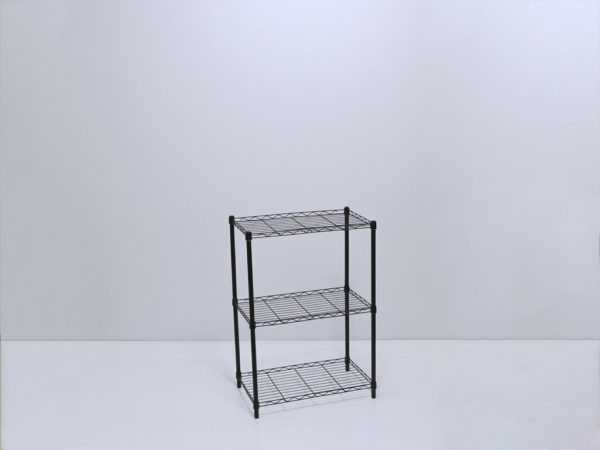 ESTANTERIA 57X35X82CM METALICA 3 ESTANTES NEGRA