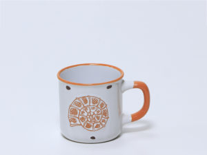 MUG GRES CARACOLA NARANJA 330ML
