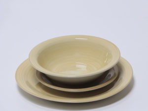 PLATO LOZA LLANO Ø26CM AMARILLO
