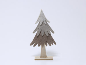 ARBOL FIELTRO BEIGE 30CM