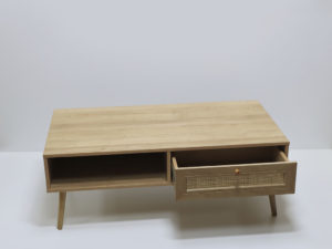 MESA DE CENTRO CAJON RATAN 110X59X39CM