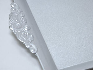 BANDEJA PLATEADA LISS PVC 32X20CM