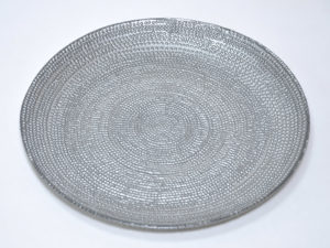 PLATO CRISTAL PLATA 21CM