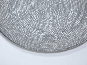 PLATO CRISTAL PLATA 21CM
