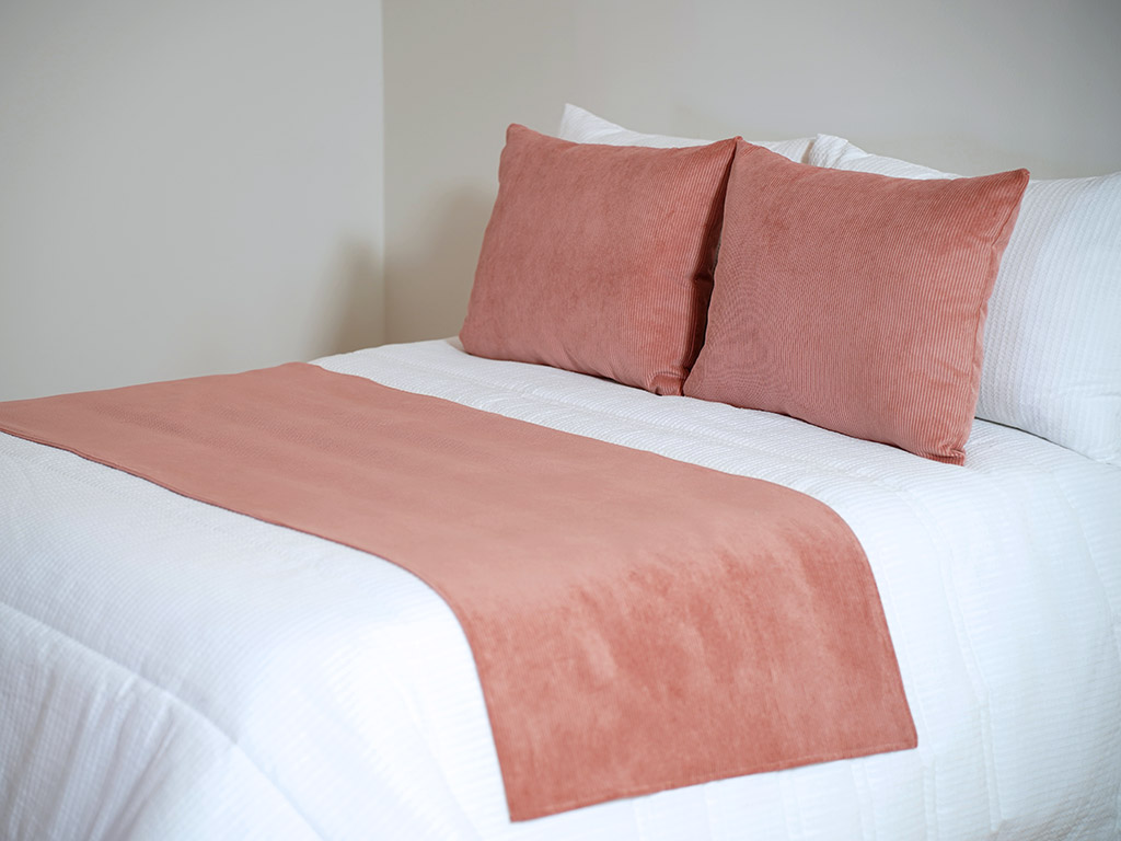 PLAID PIE CAMA 227 CORAL 65X200CM
