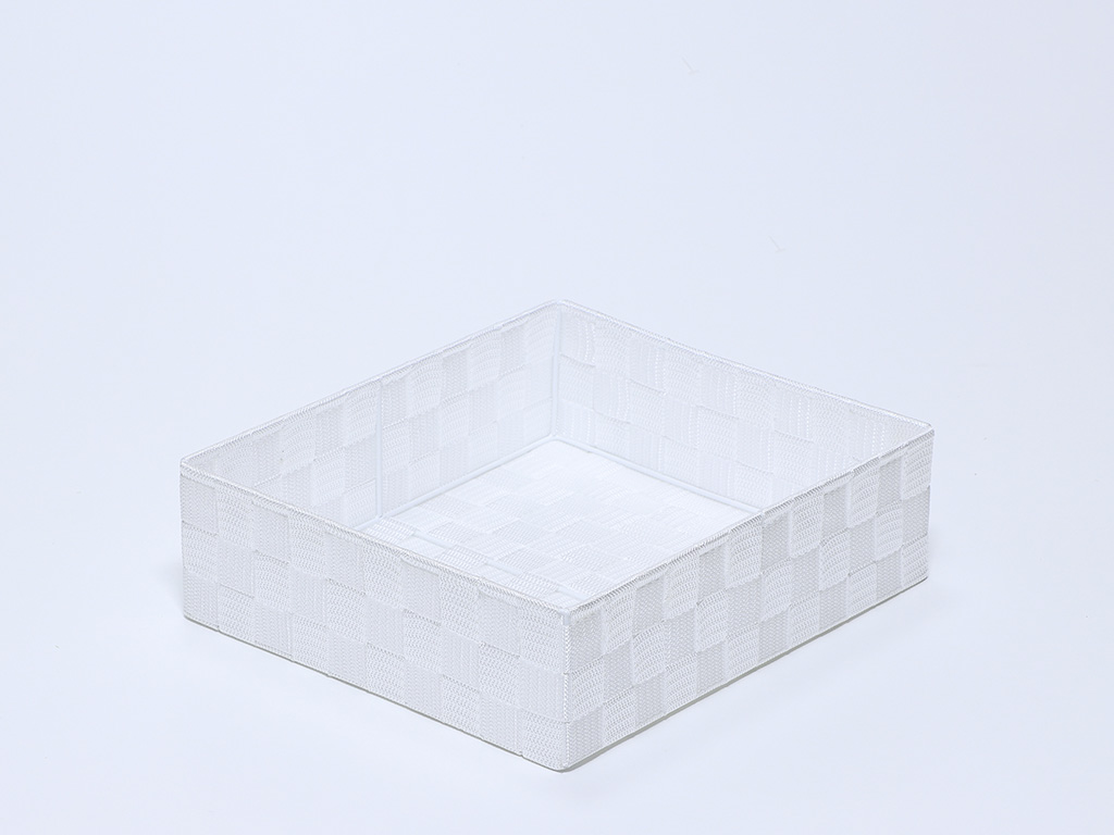 CESTA PP METAL BLANCA GRANDE