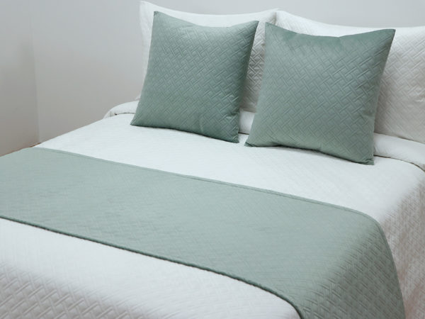 PIE DE CAMA TERCIOPELO 60X230 AGUA