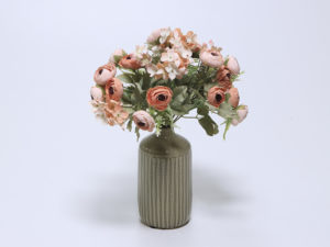 RAMO RANUNCULO HORTENSIA SALMON