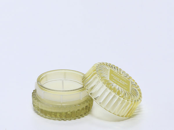 VELA PERFUMADA BOTE CRISTAL AMARILLA