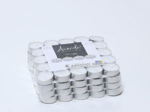 SET 100 TEALIGHTS 4 HORAS PLATA