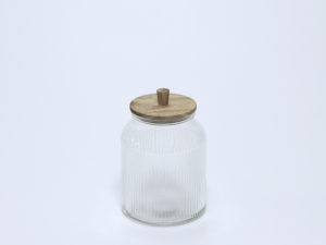 BOTE CRISTAL TAPA BAMBU JAR 3100ML