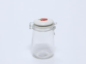 BOTE CRISTAL TAPA PIMIENTO CERAMICA 1000ML