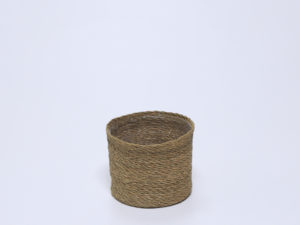 CESTA NATURAL REDONDA CON PVC 20X28