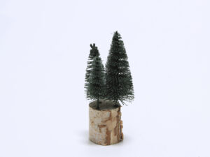 ARBOL DECORATIVO BASE MADERA 15CM MUSGO