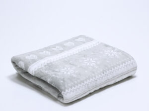 PLAID 150X200 MICROLINA DISEÑO GRIS