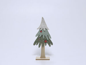 ARBOL FIELTRO 35CM VERDE ADORNOS