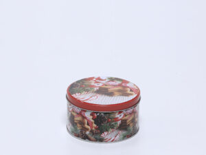CAJA LATA GALLETAS REDONDA 13.5X7
