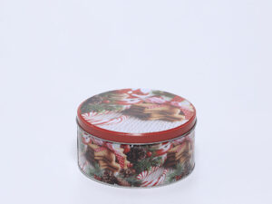 CAJA LATA GALLETAS REDONDA 16.5X7.5