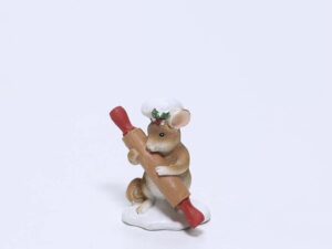 FIGURA RATON RODILLO RESINA 11CM
