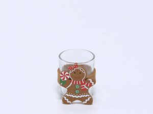 VASO PORTAVELAS 7CM COOKIE MUÑECA JENGIBRE