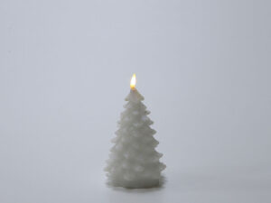 VELA LED ABETO NATURAL 17CM