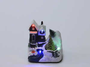 ESCENARIO INVIERNO NAVIDAD 13CM LED D
