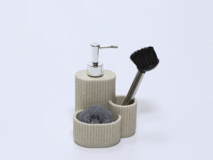 DOSIFICADOR COCINA ESTROPAJO CEPILLO CREMA