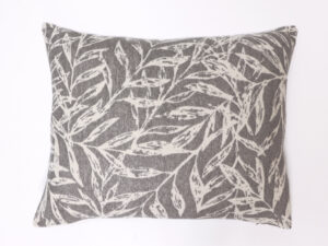 FUNDA COJIN GRIS HOJAS OTOÑO 50x70