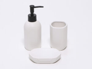 JUEGO BAÑO CERAMICA BLANCO 3PIEZAS