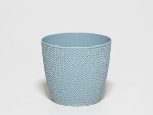 MACETA PVC ESPIGA AZUL Ø18X16CM