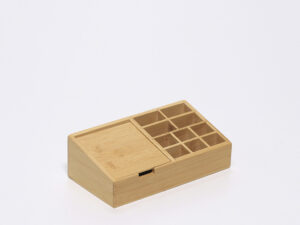 ORGANIZADOR DE COSMETICOS BAMBU CON ESPEJO