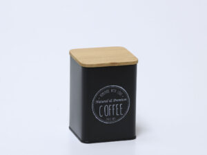 BOTE CAFE TAPA BAMBU NEGRO