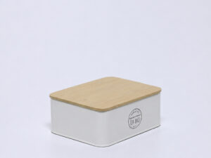 CAJA 6 HUECOS TE TAPA BAMBU CREMA
