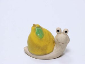 FIGURA CARACOL LIMON 10CM