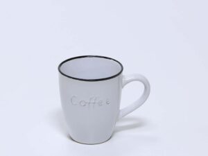 MUG GRES COFFEE 350ML BLANCA