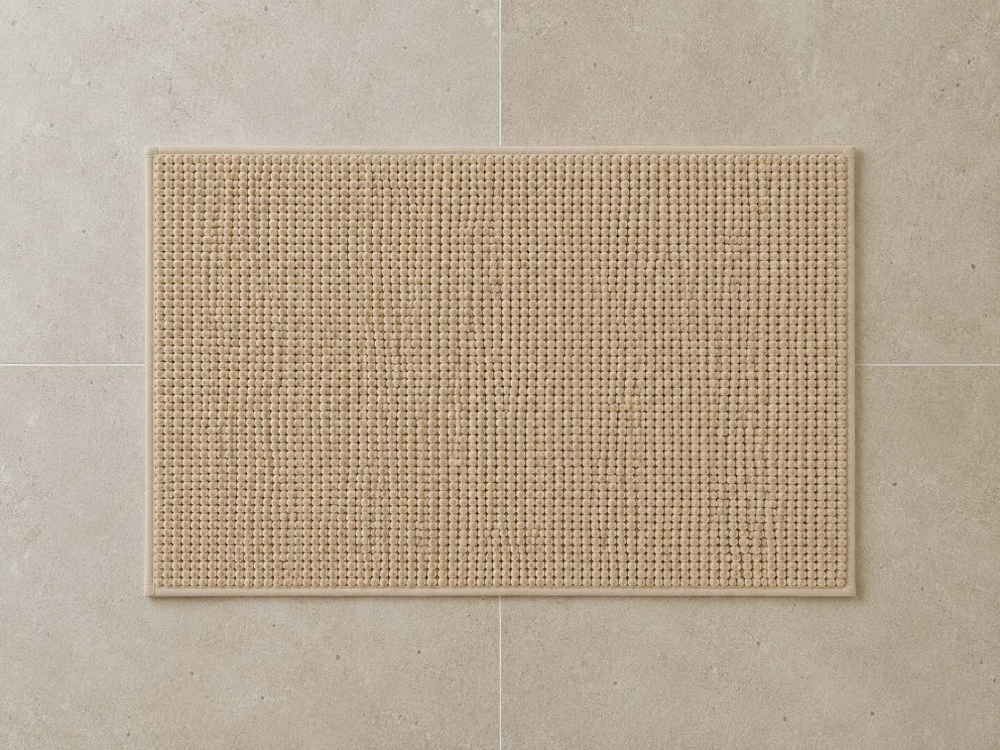 ALFOMBRA BAÑO BEIGE 40X60 ANTIDESLIZANTE