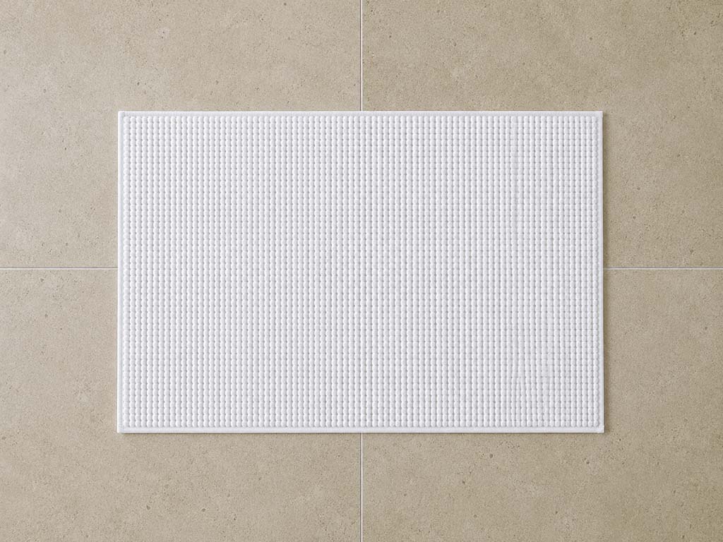 ALFOMBRA BAÑO BLANCA 40X60 ANTIDESLIZANTE
