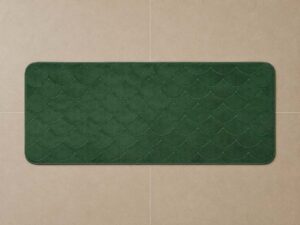 ALFOMBRA BAÑO FORMA VERDE 120X50CM