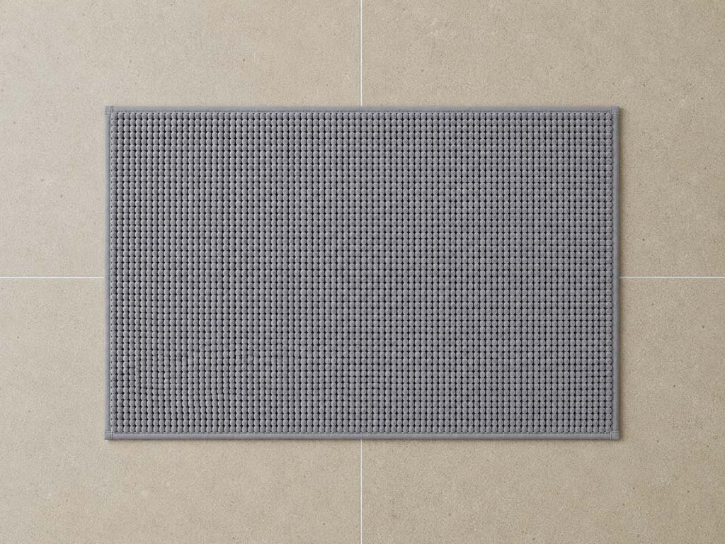 ALFOMBRA BAÑO GRIS 40X60 ANTIDESLIZANTE