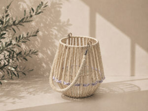 FAROL NATURAL DECORADO LILA 20CM