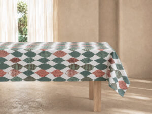 MANTEL 140X200CM ANTIMANCHAS RECEIVE CAQUI