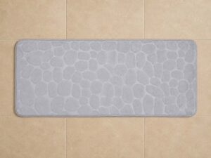 ALFOMBRA BAÑO FORMA GRIS 120X50CM